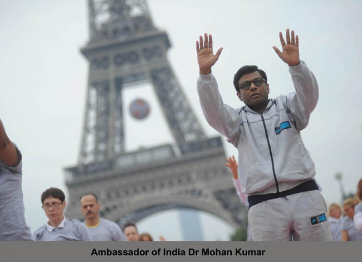 Check out: Eiffel Tower marks Yoga Day